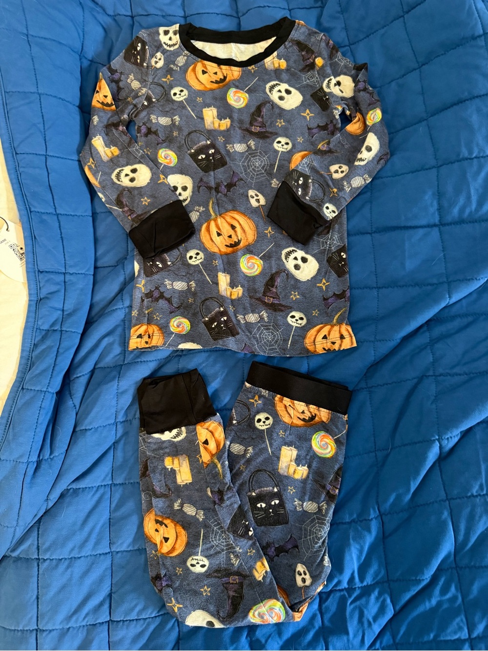 Lazy Bones Halloween Long Sleeve Pants PJ Set 3T VGUC/GUC